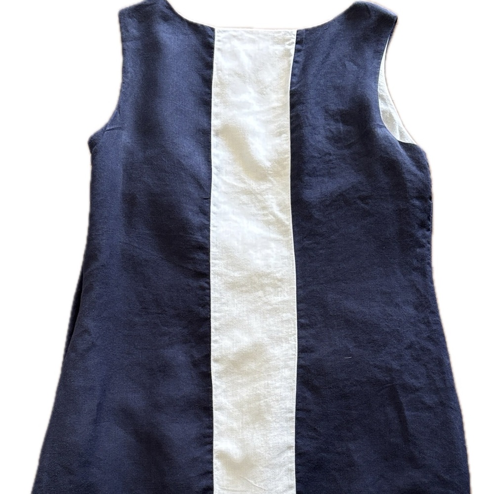 Kenar vintage linen and cotton shift dress